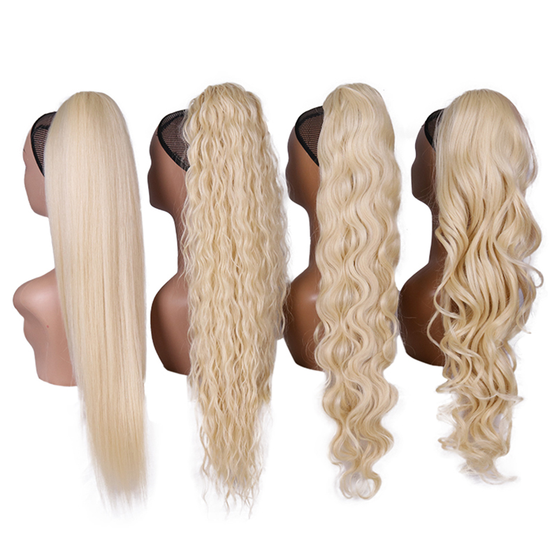 Blonde Synthetic Ponytail  Lon - đánh giá và giá Braiding Hair Kanekalon