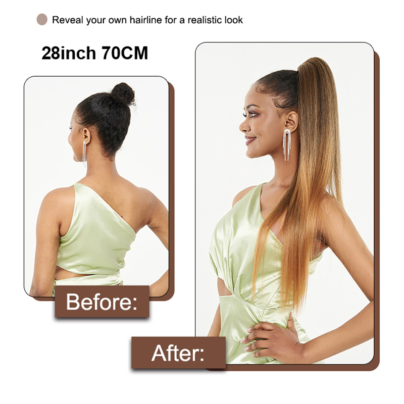 Blonde Synthetic Ponytail  Lon - đánh giá và giá Braiding Hair Kanekalon