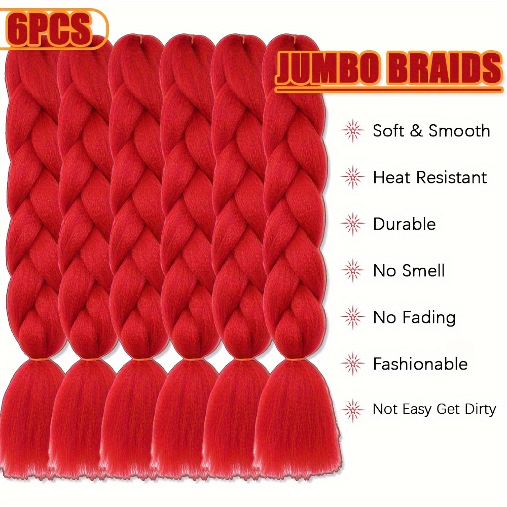 6pc 24 Inch Jumbo Braids Exten - đánh giá và giá Braiding Hair Kanekalon