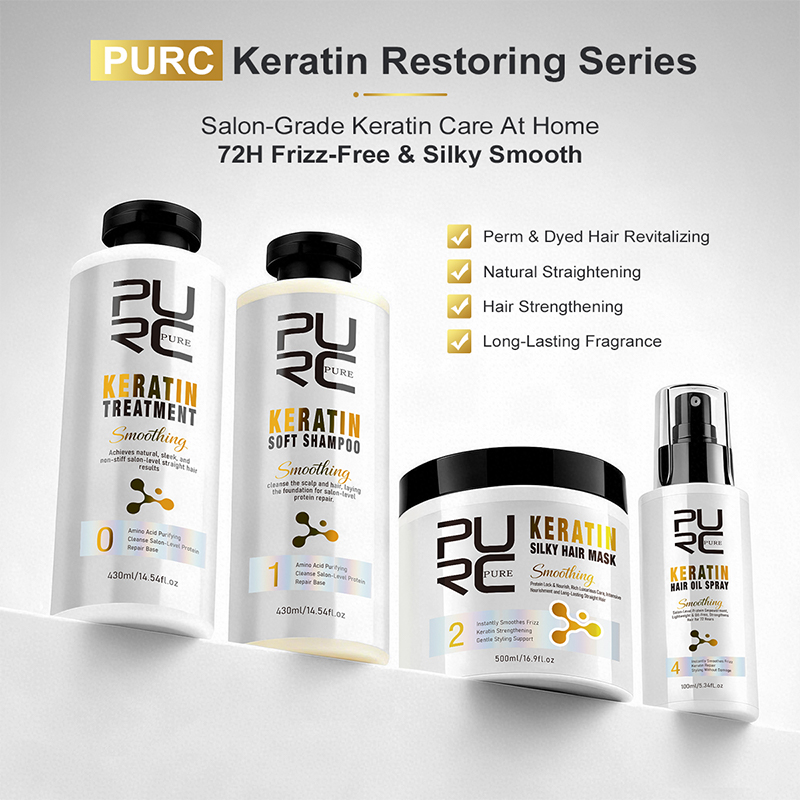 PURC Keratin Treatment Hair Ca - đánh giá và giá Hair Care Keratin Shampoo