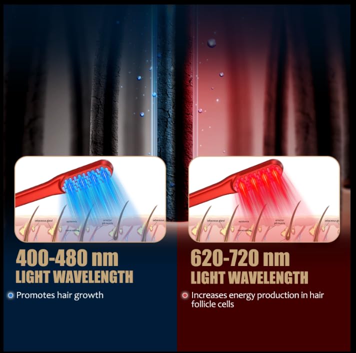 Laser Hair Growth Comb, Red Li - đánh giá và giá Hair Care With Protein