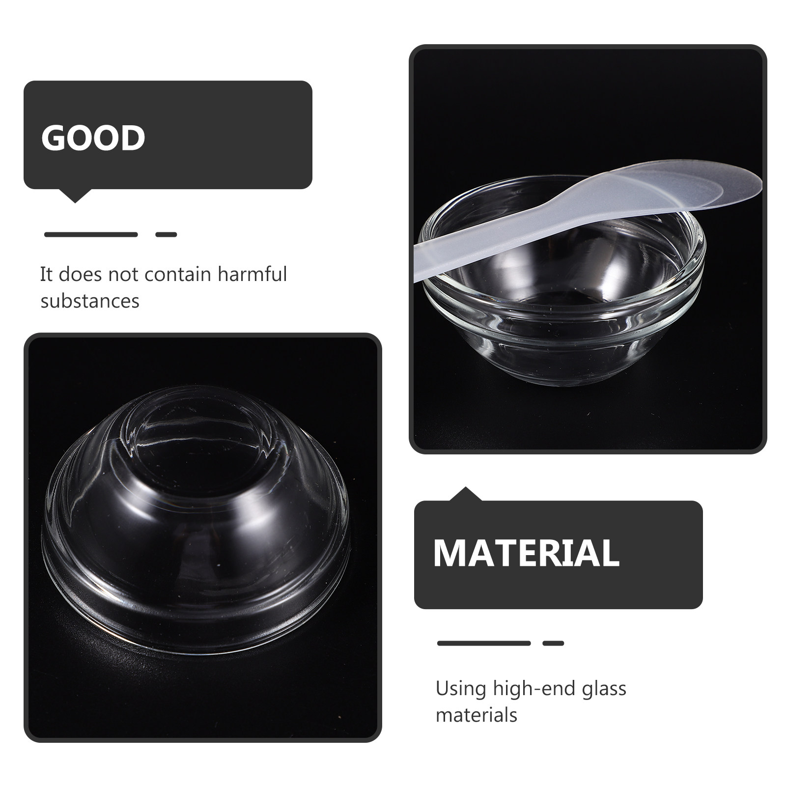 1Set Essential Oil Bowl Glass  - đánh giá và giá Hair Care Oil