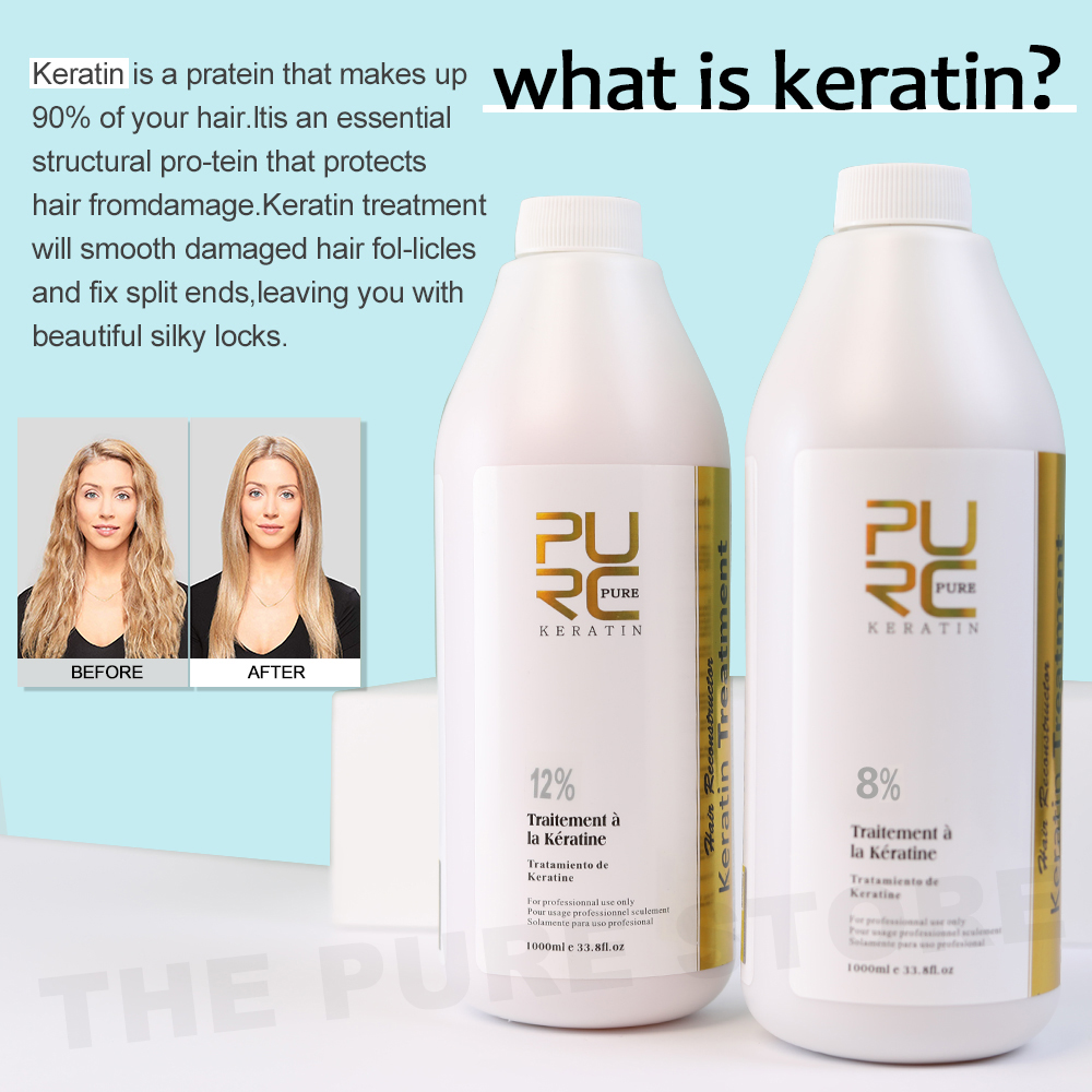PURC 5% Keratin Smoothing Trea - đánh giá và giá Hair Care Keratin Shampoo