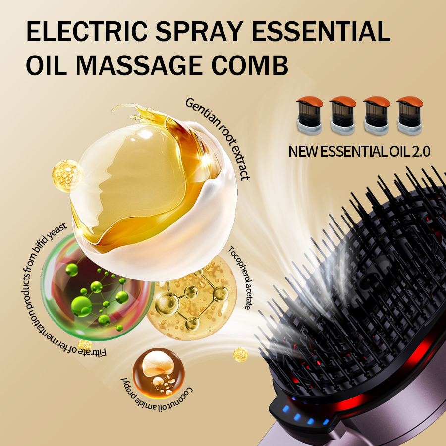 4-in-1 Massage Comb Essential  - đánh giá và giá Hair Care Oil